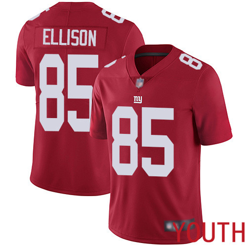 Youth New York Giants #85 Rhett Ellison Red Limited Red Inverted Legend Football NFL Jersey